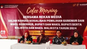 Gelar Coffe Morning, KPU Kabupaten Tangerang Sosialisasikan Pilkada 2024 kepada Wartawan