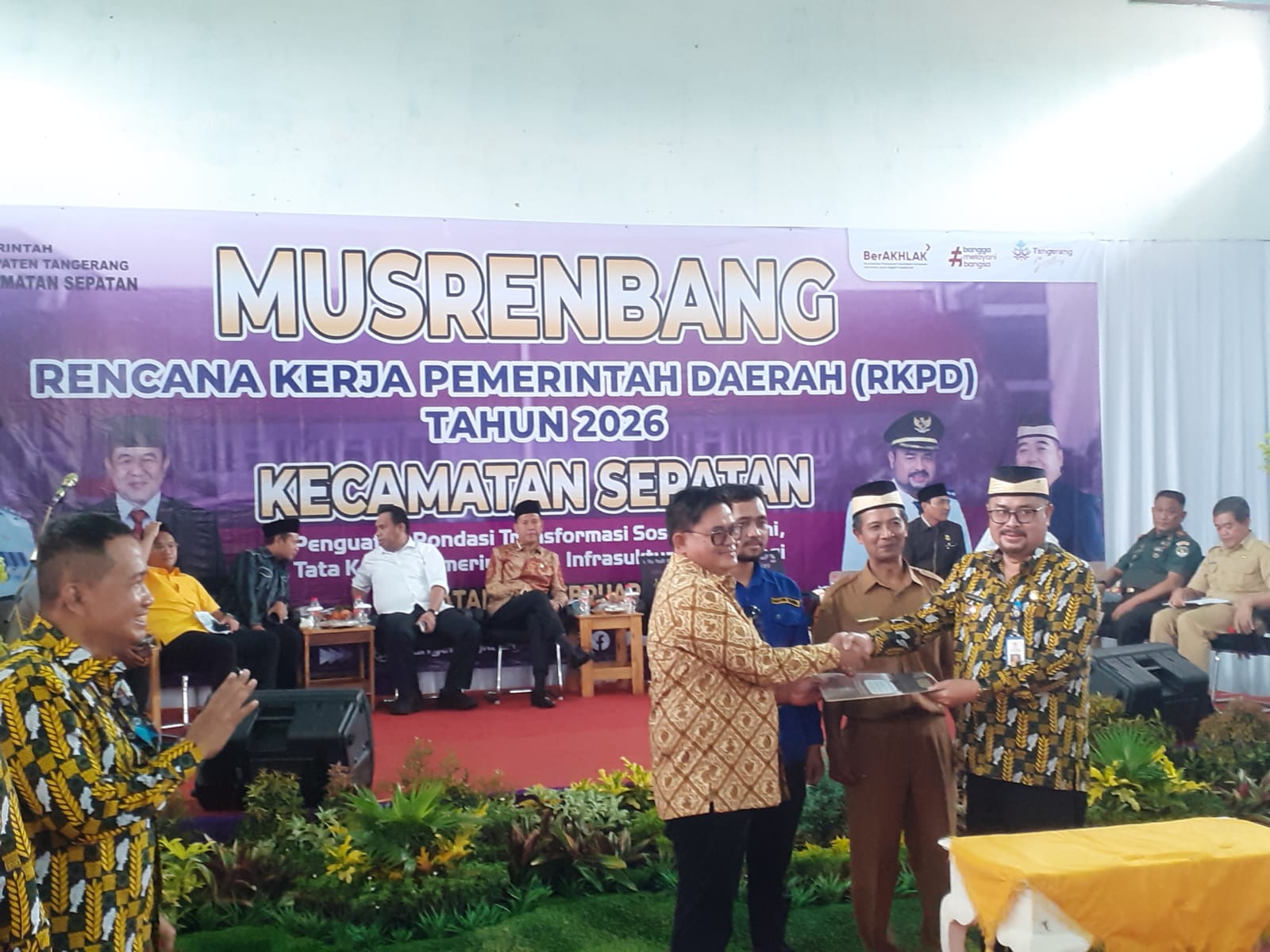 Musrenbang Kecamatan Sepatan H. Ijul Muluk Tekankan Pembangunan Jalan dan Normalisasi Kali Cirarab