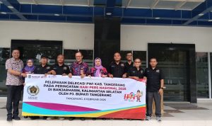 Peringati HPN 2025, Pj Bupati Lepas Delegasi PWI Kabupaten Tangerang ke Banjarmasin