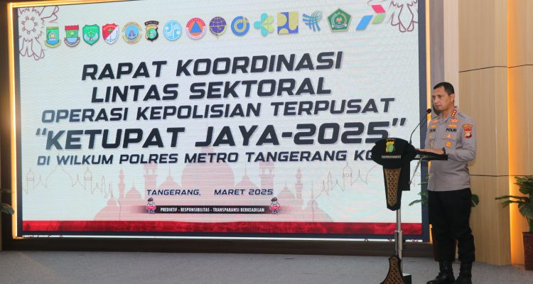 Rakor Operasi Ketupat Jaya 2025, Polres Metro Tangerang Siapkan Pengamanan Idul Fitri