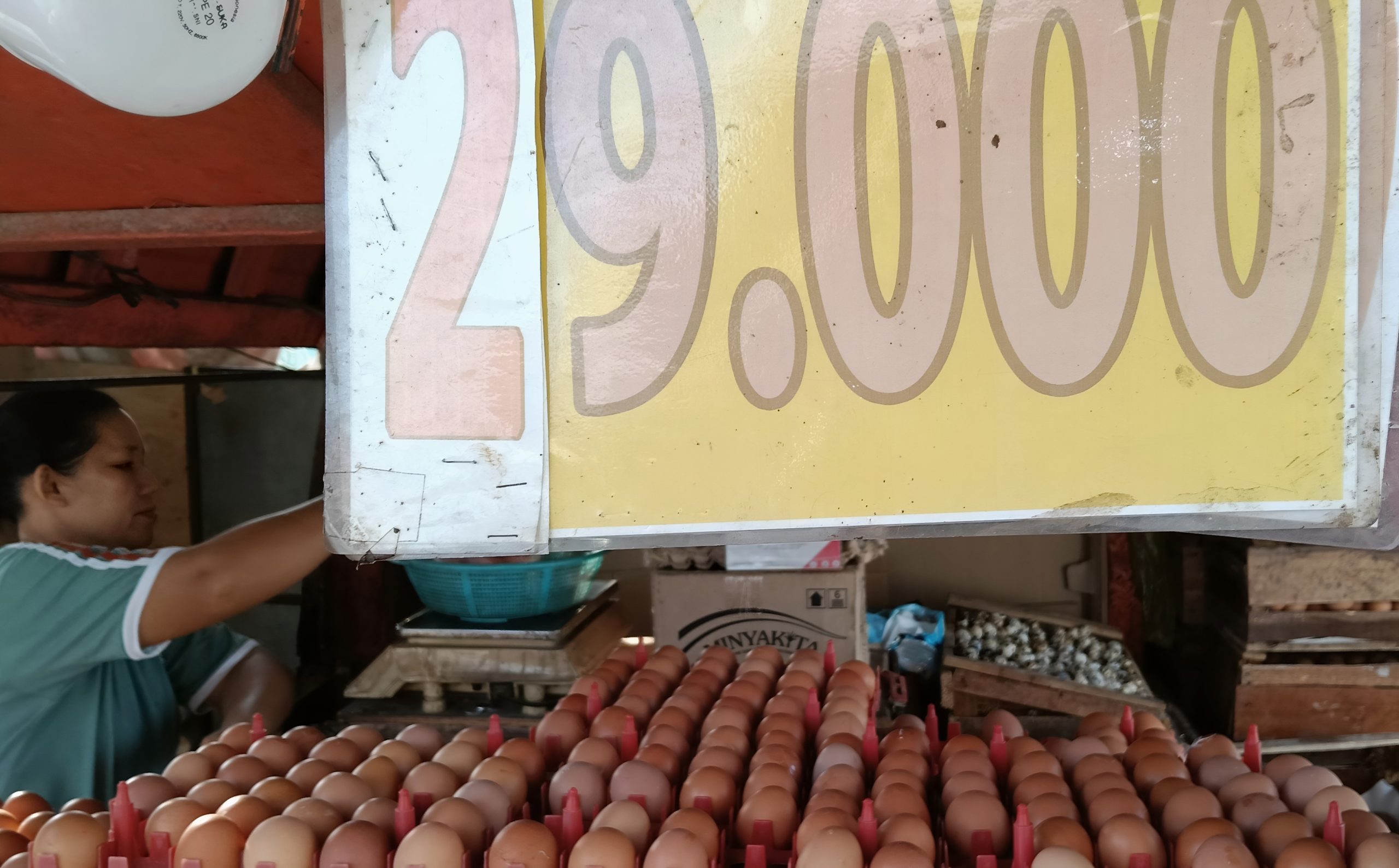 Duh, Sudah 2 Pekan Harga Telur Ayam Ras Bertengker Rp29.000/Kg di Tangerang