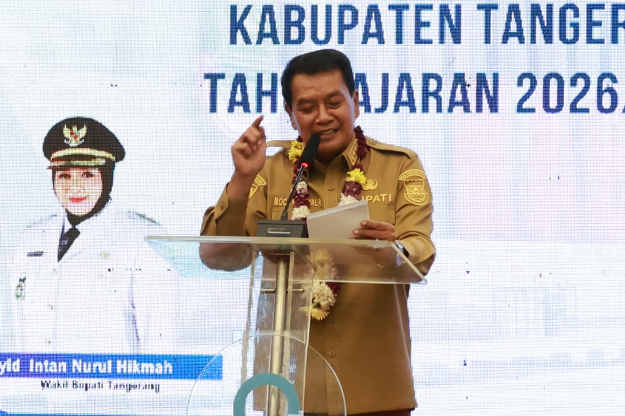 Bupati Tangerang Moch Maesyal Rasyid berkomitmen untuk menjadikan Program Sekolah Gratis sebagai salah satu program unggulan daerah 2026.
