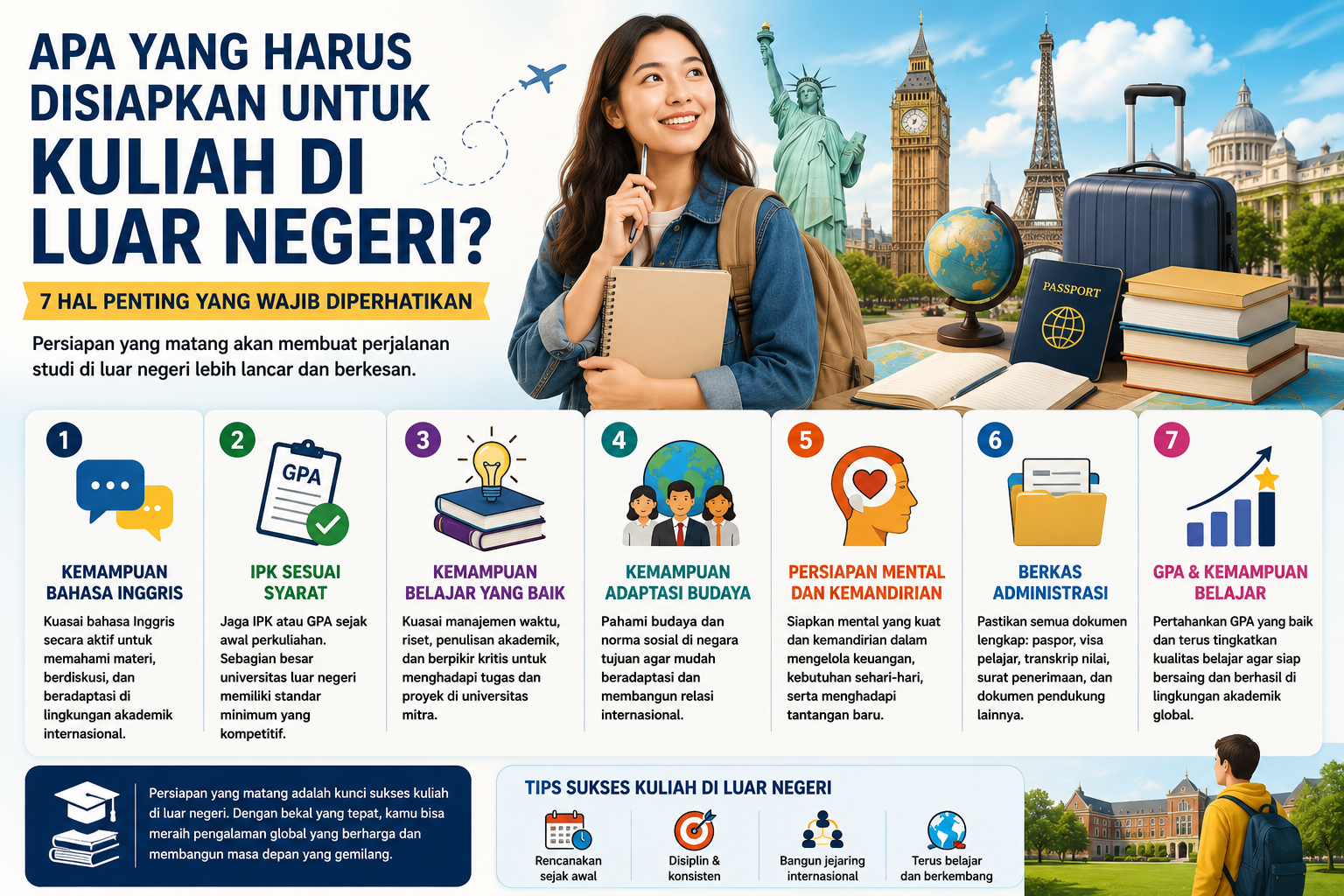Apa yang Harus Disiapkan untuk Kuliah di Luar Negeri? Ini 7 Hal Penting yang Wajib Diperhatikan