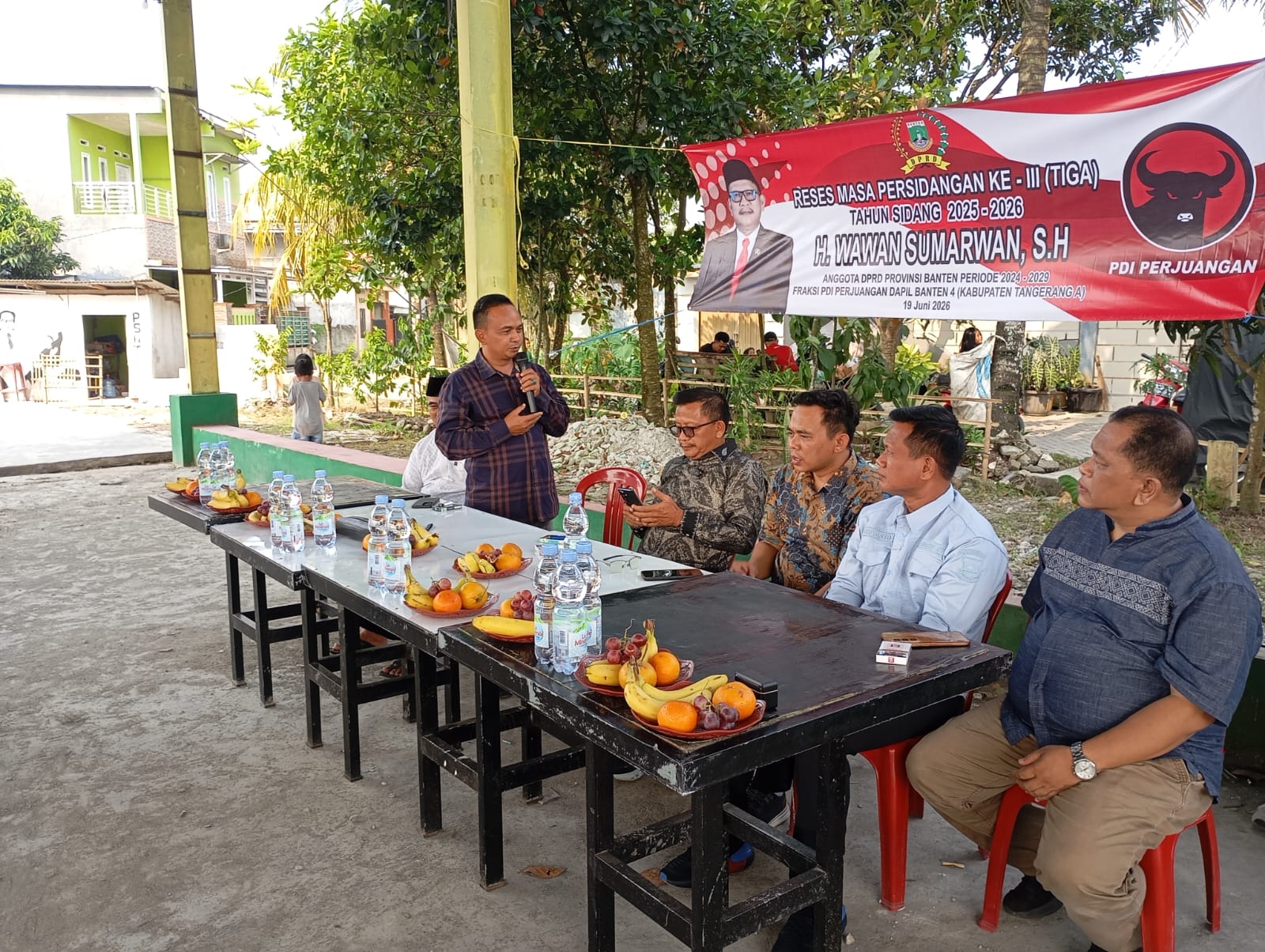 Reses di Sovil Tigaraksa, Anggota DPRD Banten Wawan Sumarwan Serap Aspirasi Warga