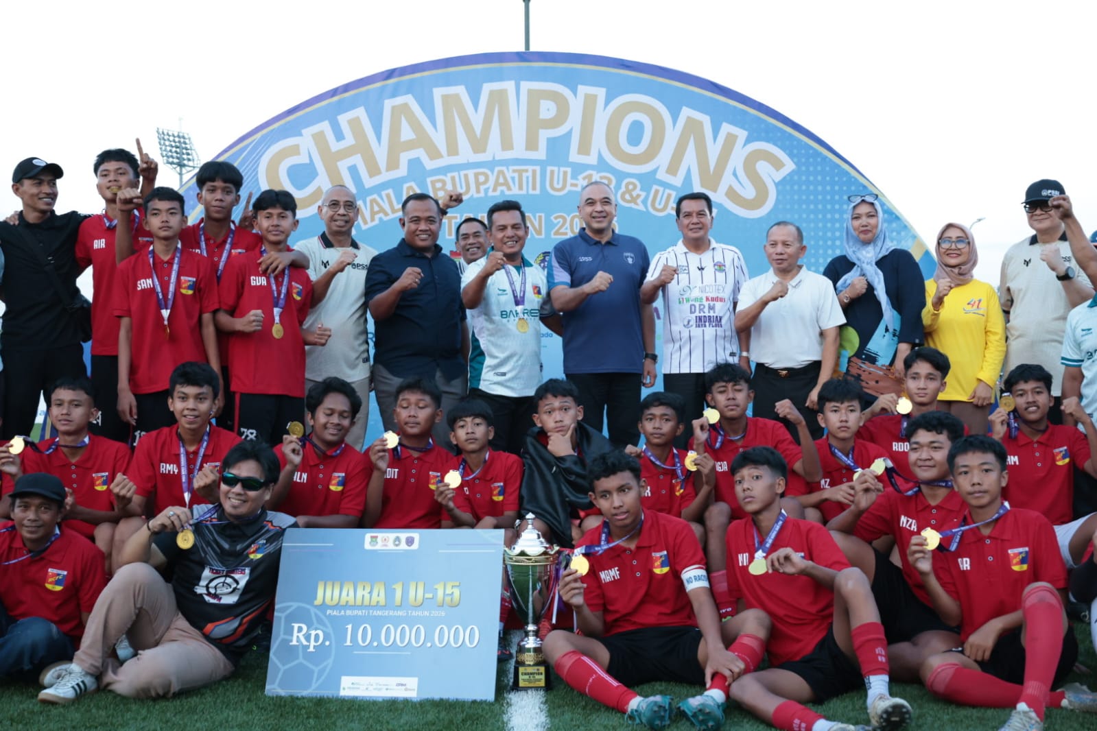 Tutup Piala Bupati Cup U-13 dan U-15 Tahun 2026, Bupati Tangerang: Ajang Cetak Bibit Pesepakbola Masa Depan