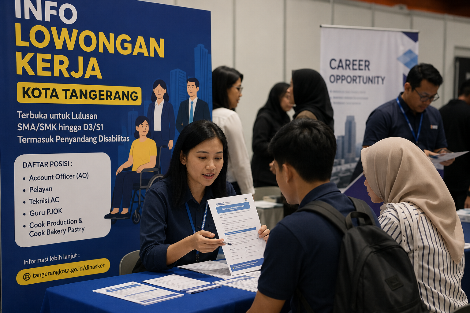Info Loker Kota Tangerang Pekan Ini, Dibuka untuk Lulusan SMA hingga Penyandang Disabilitas
