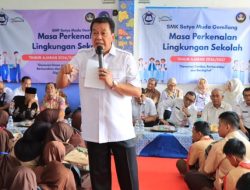 Bupati Maesyal Motivasi Siswa SMP dan SMK Satya Muda Gemilang Saat MPLS