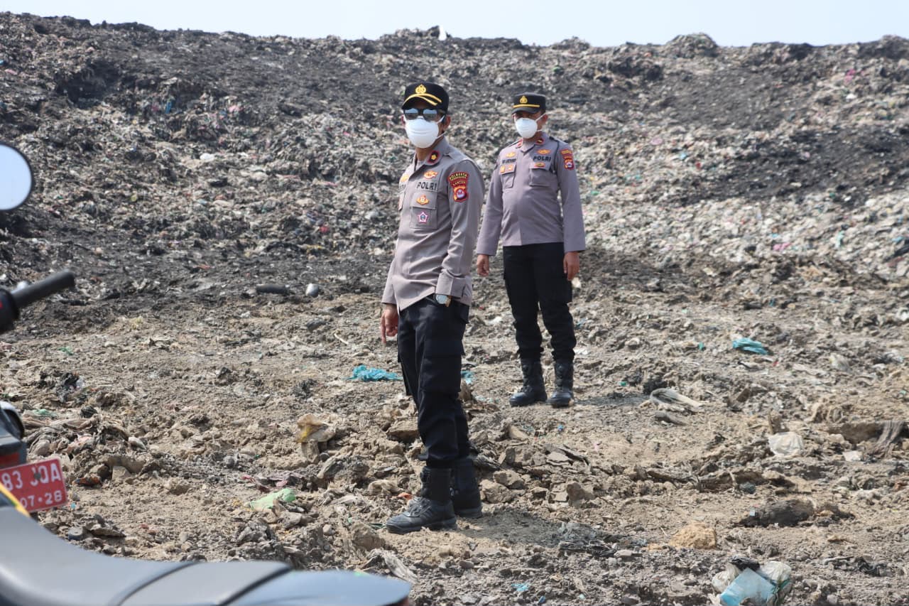 Cegah Kebakaran Saat Kemarau, Polresta Tangerang-TNI-Damkar Patroli Gabungan di TPA Jatiwaringin