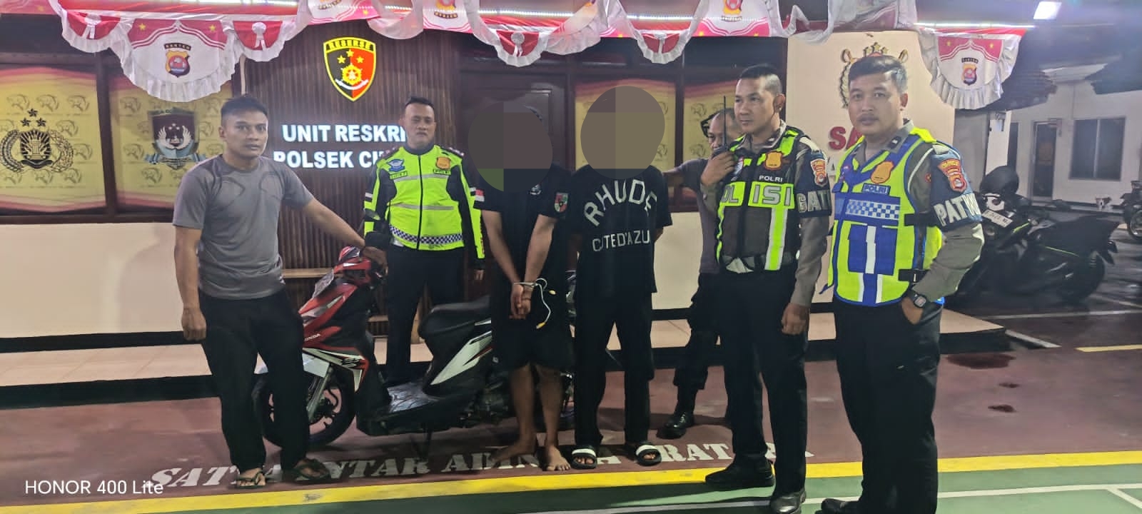 Blue Light Patrol Satlantas Polresta Tangerang Gagalkan Aksi Curanmor, Dua Terduga Pelaku Diamankan