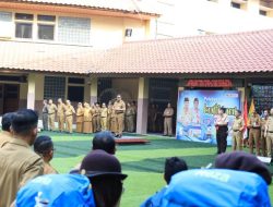 Pelepasan 32 anggota Pramuka Kota Tangerang menuju Jambore Nasional 2026 berlangsung di Puspem Kota Tangerang, Senin (10/8/2026).