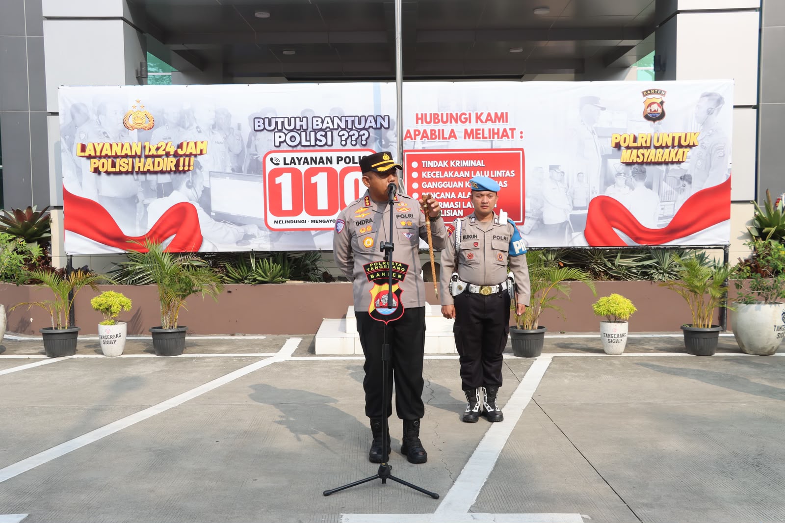 Antisipasi Kebakaran Saat Kemarau, Kapolresta Tangerang Cek Kesiapan Kendaraan Dinas dan Personel