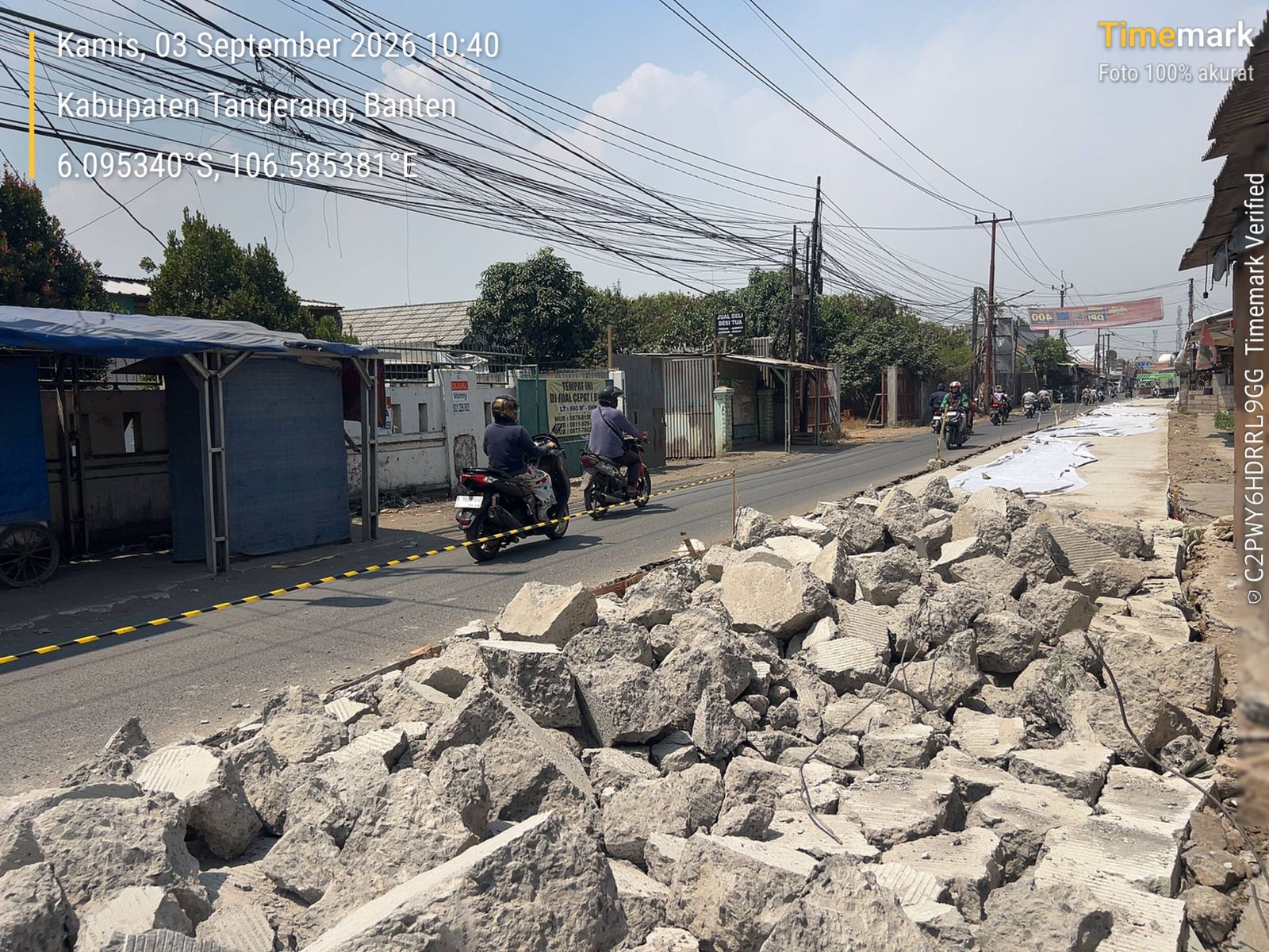 Beton Jalan Gardu-Tanah Merah Tak Lolos Uji Mutu, Vendor Wajib Bongkar 135 Meter