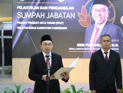 Empat PPAT Baru Kabupaten Tangerang Dilantik, Didik Purnomo Tekankan Integritas