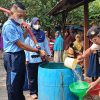 Jumat Berkah Lanud Saleh Basarah Salurkan 10.000 Liter Air dan 200 Paket Sembako