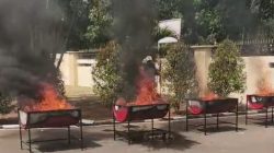 Kejari Kabupaten Tangerang Musnahkan Barang Bukti 144 Perkara, Ada Sebutir Ekstasi