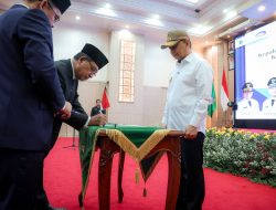 Prosesi pengukuhan Kepala Perwakilan BPKP Provinsi Banten Buyung Wiromo Samudro di Pendopo Gubernur Banten, Senin (21/9/2026).