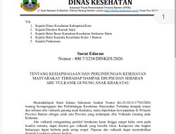 Pemprov Banten Siagakan Layanan Kesehatan Antisipasi Dampak Abu Vulkanik Anak Krakatau