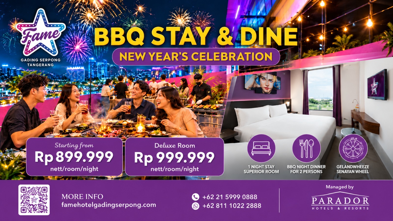 Fame Hotel Gading Serpong Tawarkan Paket Tahun Baru 2027, Harga Early Bird Mulai Rp899 Ribu