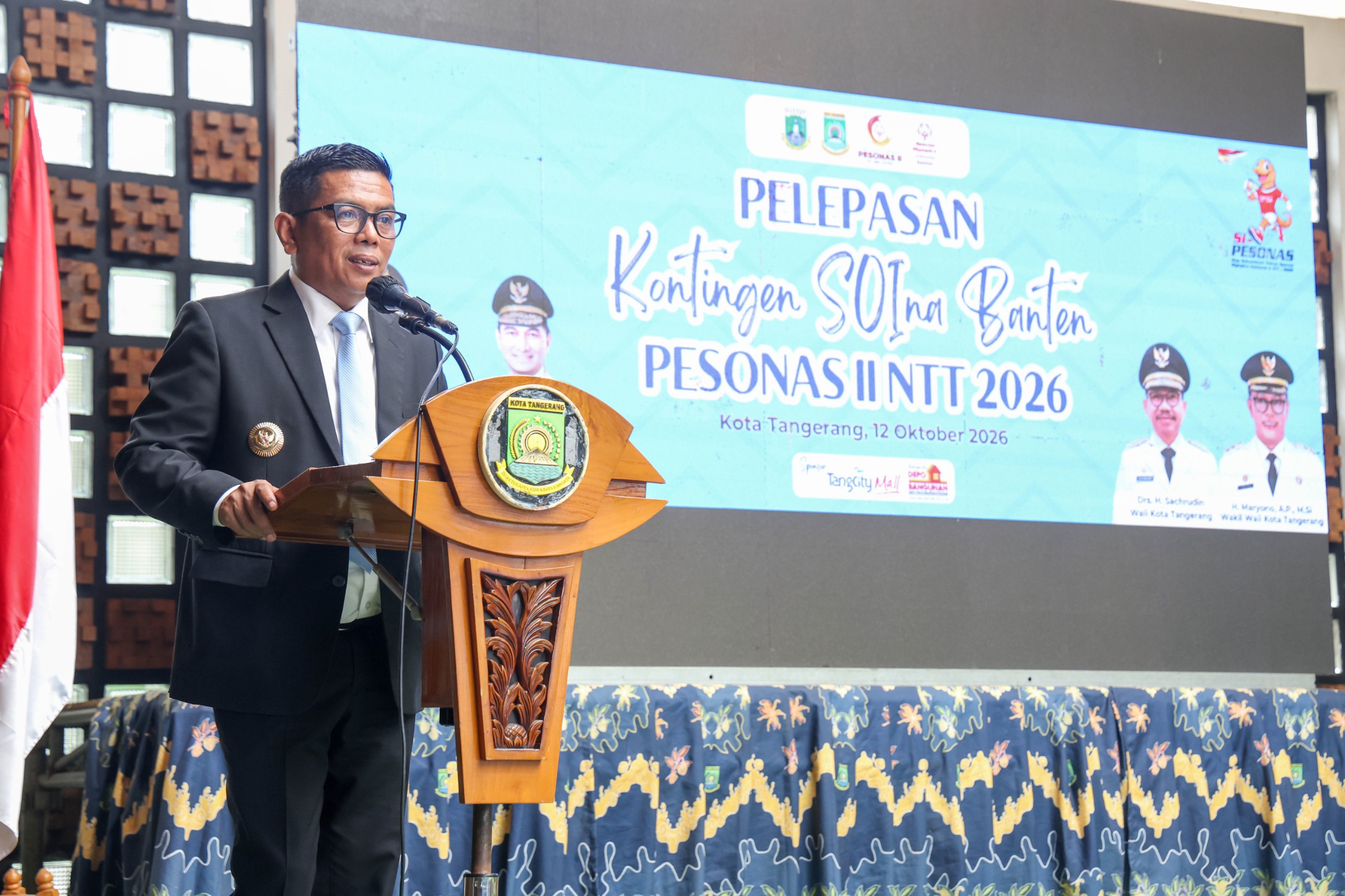 Andra Soni Lepas 20 Anggota Kontingen SOIna Banten ke PESONAS II 2026