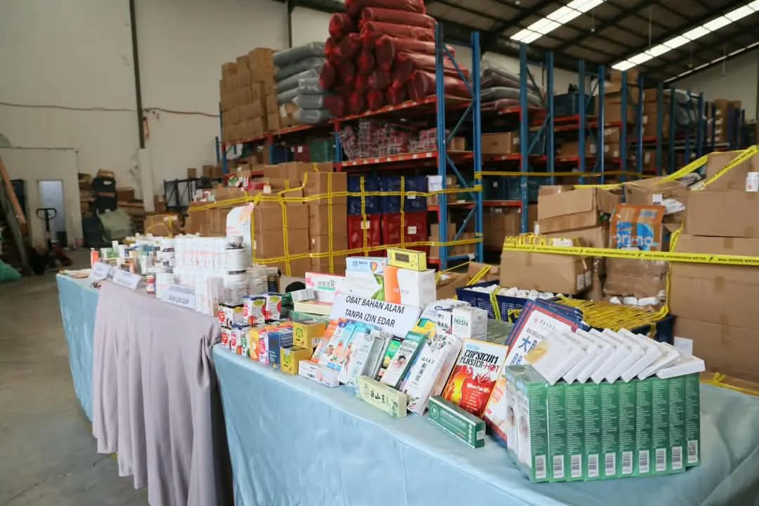 BPOM Sita 459 Ribu Obat dan Kosmetik Ilegal Senilai Rp25,1 Miliar di Tangerang