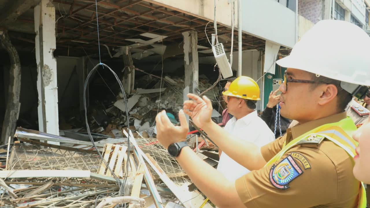 Pascaledakan Pasar Cimanggis, Pemkot Tangsel Siapkan Penanganan Ruko dan Pedagang