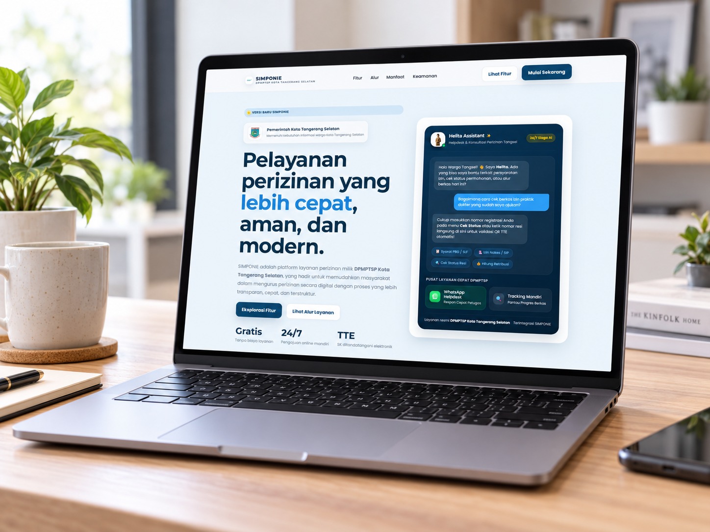 SIMPONIE V3 Diluncurkan, Perizinan Tangsel Makin Ramah Difabel dan Bisa Dipantau Real-Time