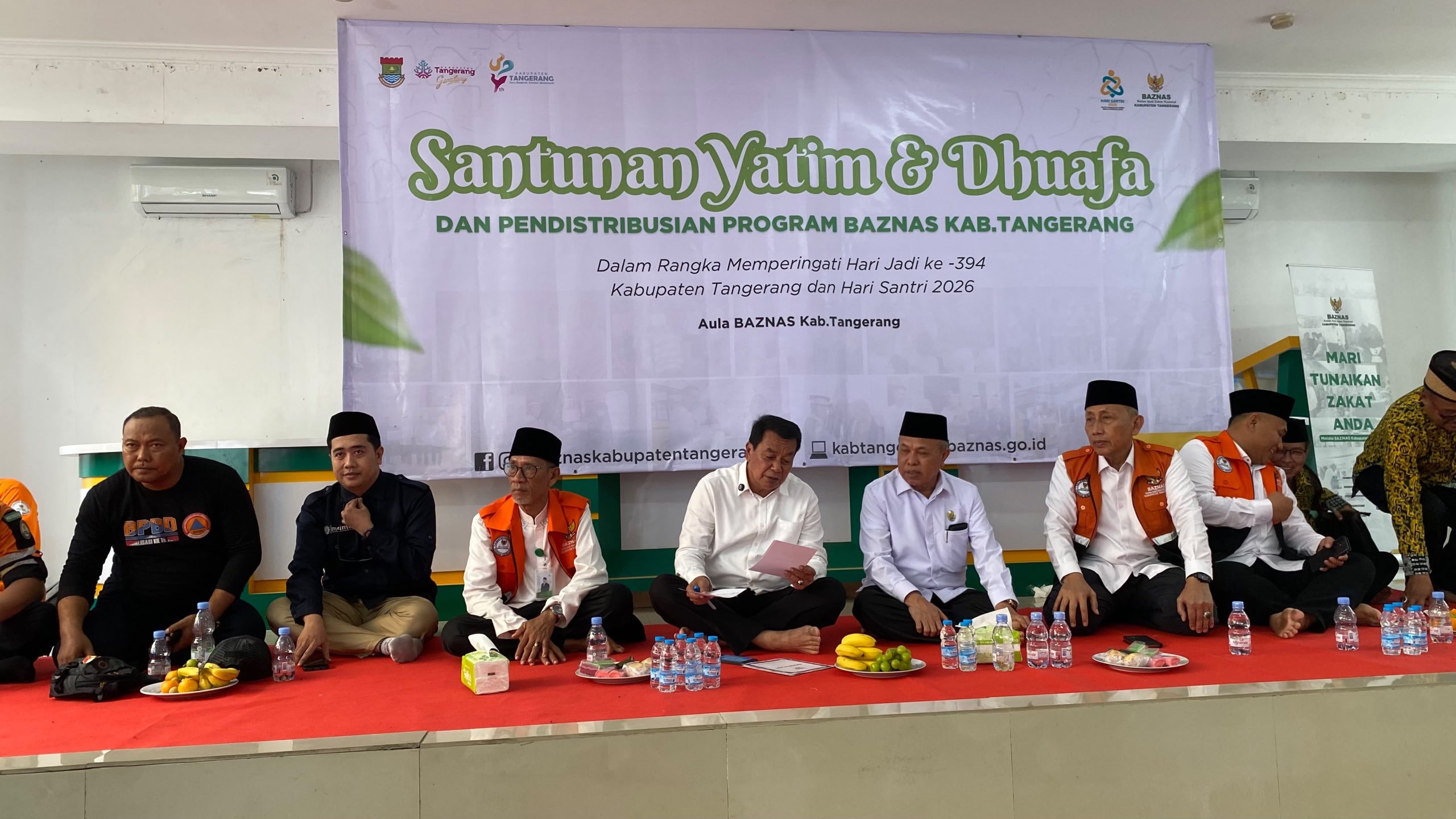 Peringati Hari Jadi ke-394 Kabupaten Tangerang dan Hari Santri, BAZNAS Santuni Ratusan Yatim dan Dhuafa